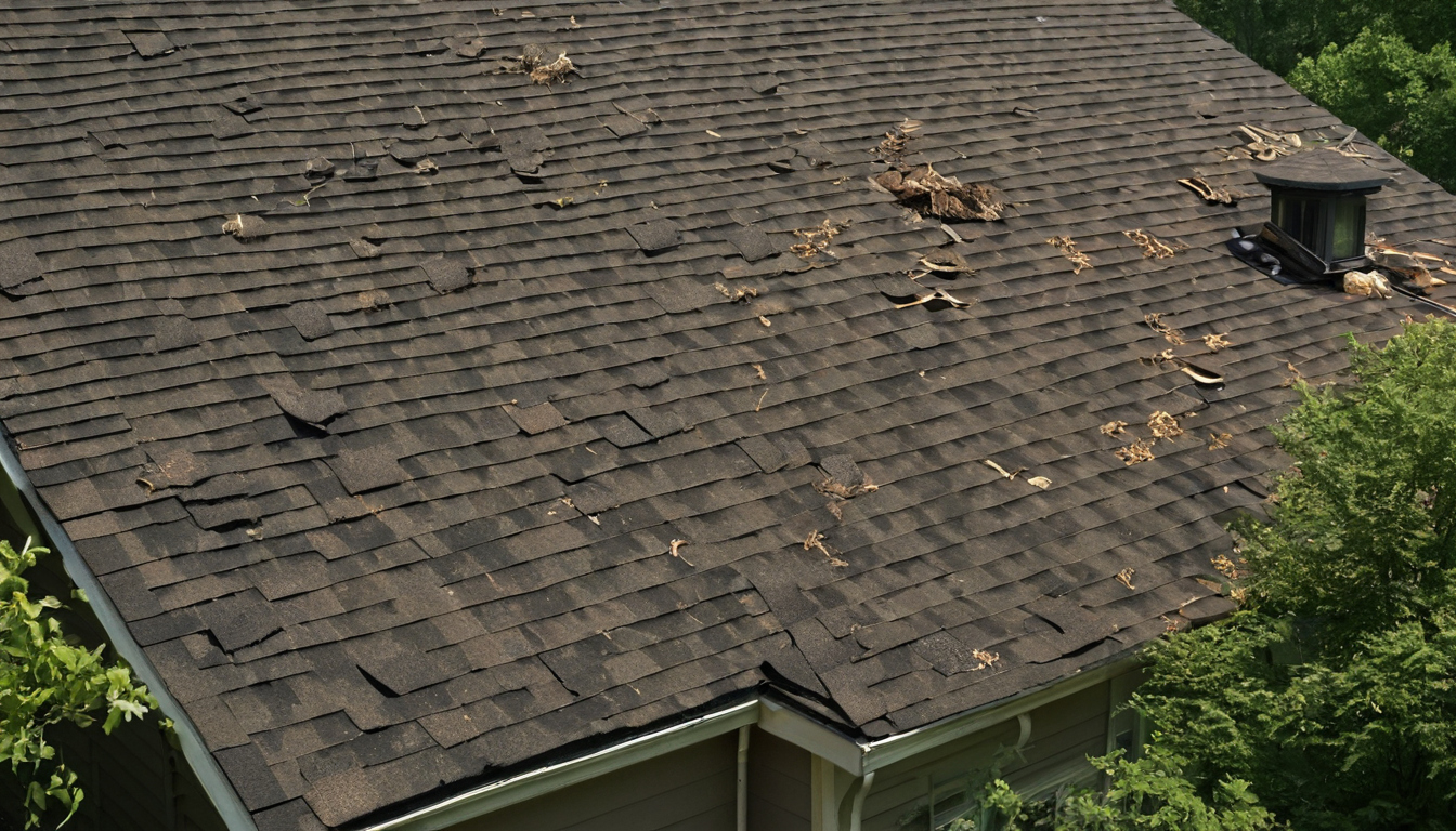 Practical visual for Can this damaged roof receive a durable localized repair